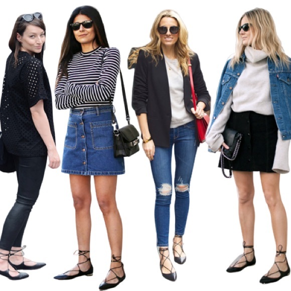 Gap Black Lace Up Baller Ballet Pointy Toe flats 7 - Picture 8 of 8